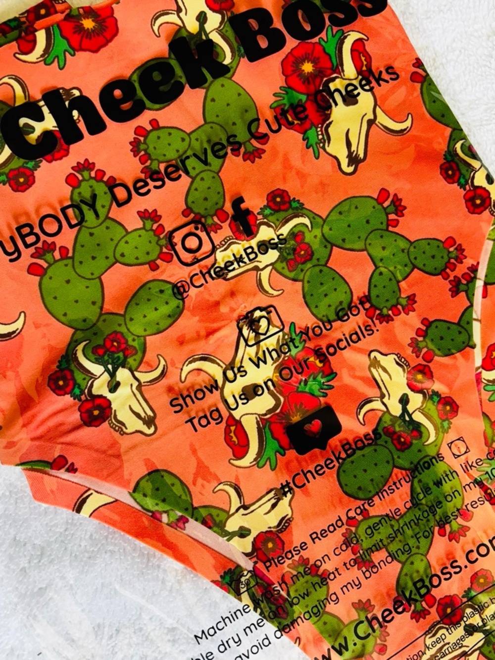 CheekBoss Women's High-Waist Cotton Briefs - Multi-Color Print - Picture 3 of 5